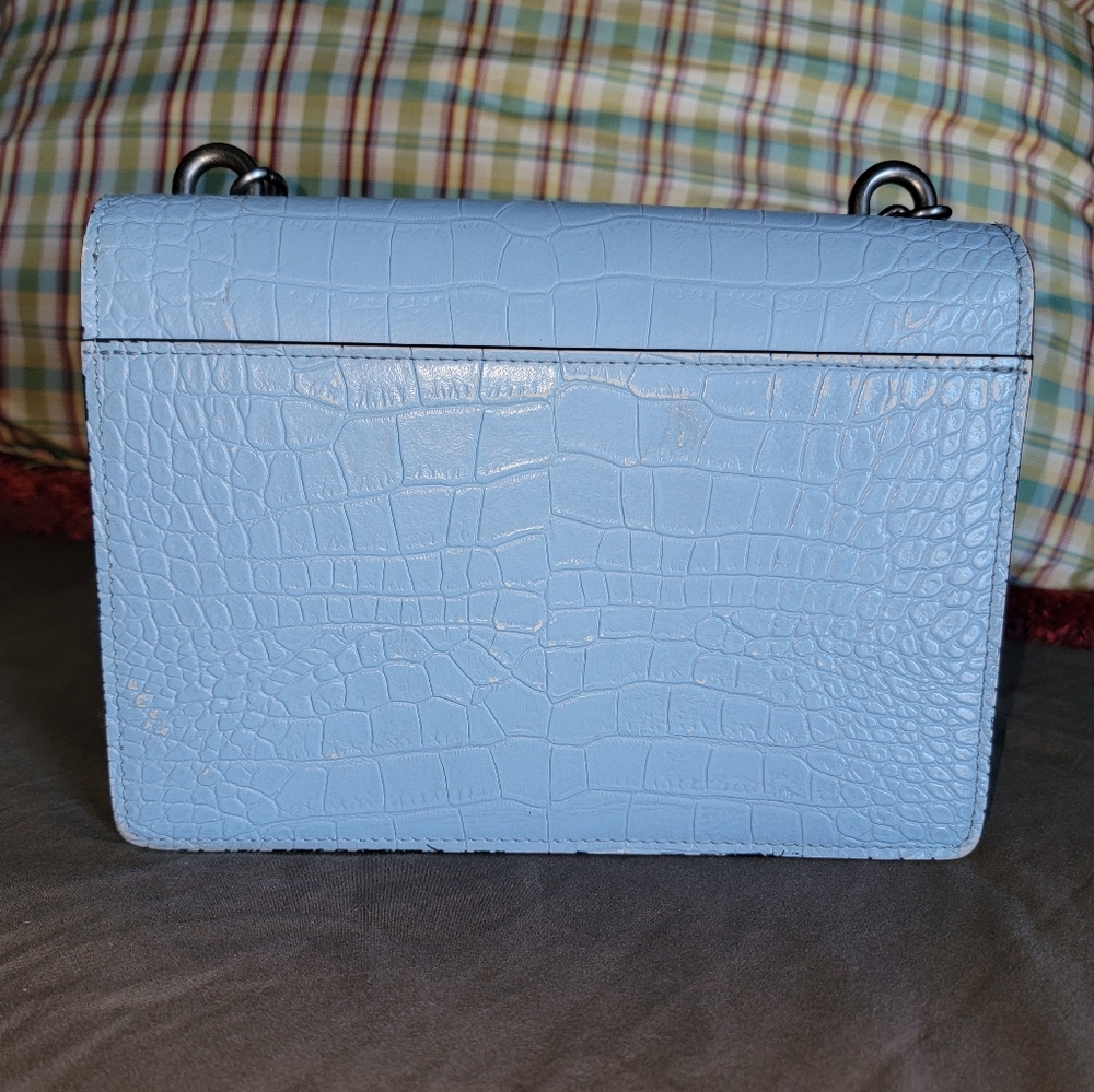 Kurt Geiger Shoreditch Croc Embossed Leather Hand Bag - Picture 5 of 14